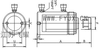 雙作用液壓千斤頂結(jié)構(gòu)圖