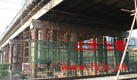 橋梁同步頂升現(xiàn)場(chǎng)圖