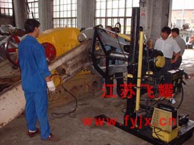 EPH-1002拉拔油田磕頭機曲柄的拆卸現(xiàn)場圖